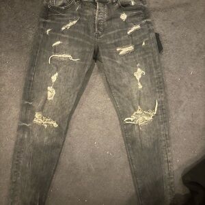 Express Vintage Distressed Black Jeans nwot 2r